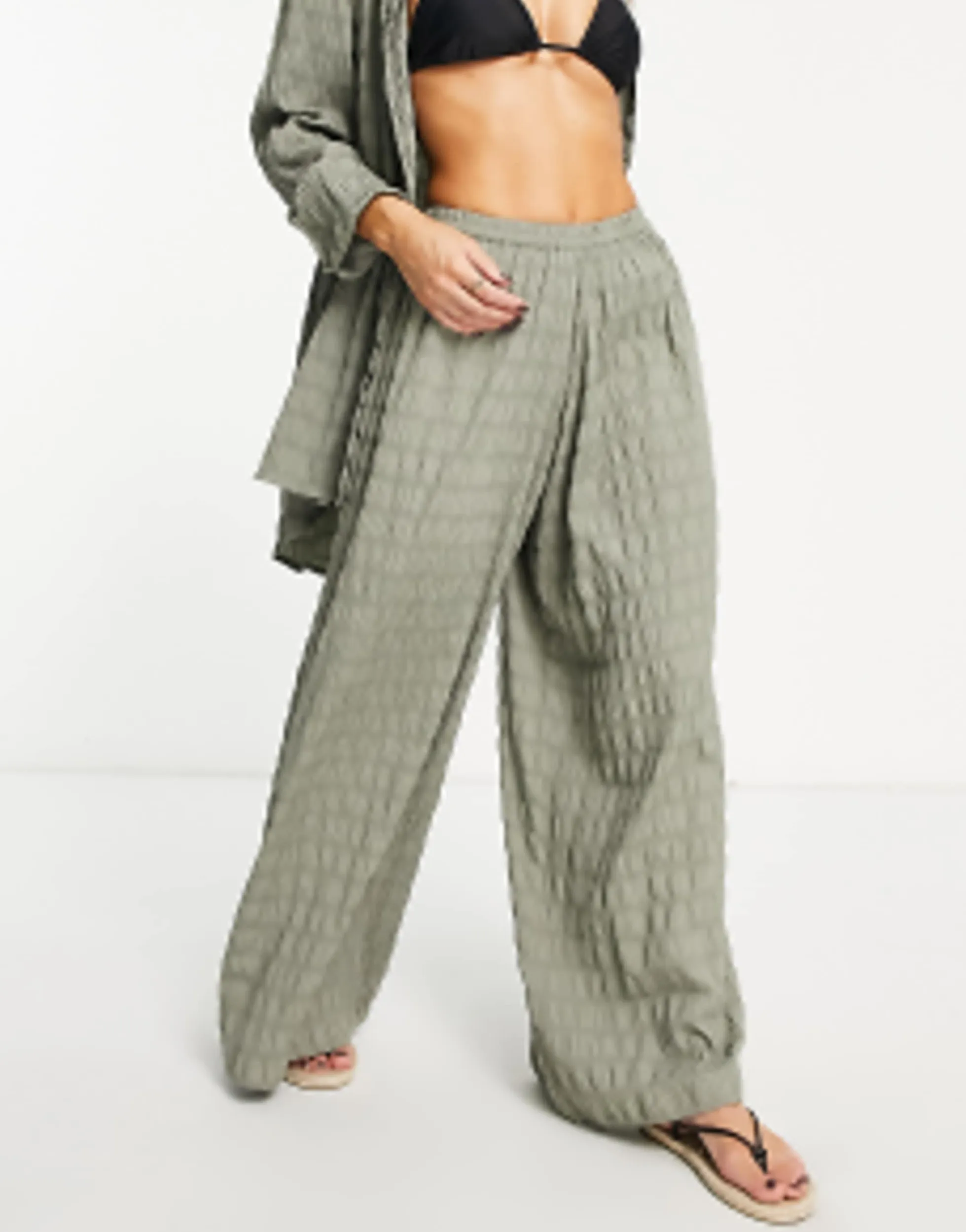 Swimwear & Beachwear*Esmée Esmee Exclusive Textured Co-Ord In Aloe