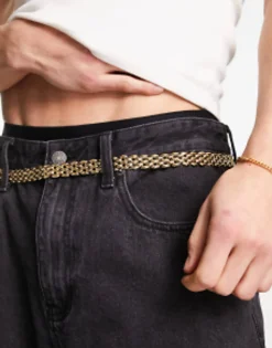 Gifts*FADED FUTURE Belly Chain Belt In Gold