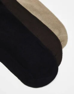 Socks*Gant 3 Pack Socks With Logo In Brown, Tan Rich Brown