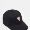 Caps*GUESS Originals Triangle Logo Cap In Black Jet Black A996