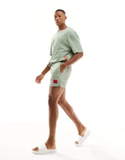 Swimwear*HUGO Bodywear Hugo Beach Co-Ord In Pastel Green
