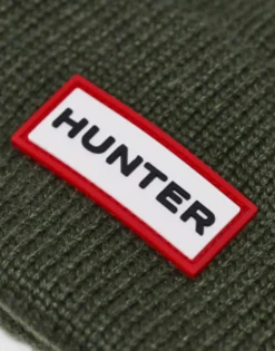 Beanies*Hunter Beanie With Tab Logo In Khaki