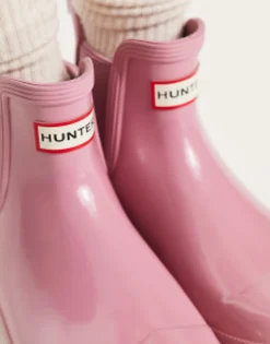 Chelsea Boots*Hunter Original Chelsea Gloss Boots In Pink