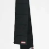 Scarves*Hunter Quilted Zip Front Scarf With Pockets In Black