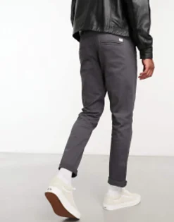 Trousers & Chinos*Jack & Jones Intelligence Slim Fit Chino Grey Asphalt