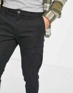 Trousers & Chinos*Jack & Jones Intelligence Slim Fit Cargo In Black