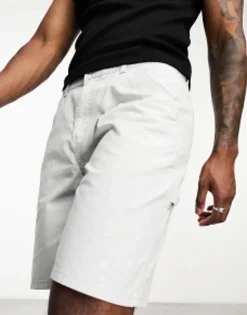 Shorts*Jack & Jones Intelligence Loose Fit Worker Carpenter Short In Grey High-Rise