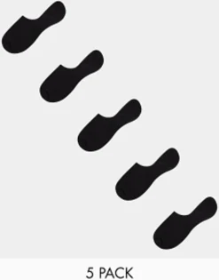 Socks*Jack & Jones Invisible Socks 5 Pack In Black