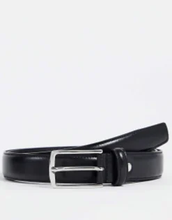 Belts*Jack & Jones Premium Leather Belt In Black