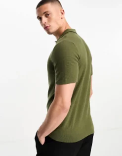 Polo Shirts*Jack & Jones Premium Pique Polo In Khaki Beech