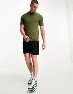 Polo Shirts*Jack & Jones Premium Pique Polo In Khaki Beech
