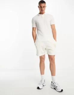 Polo Shirts*Jack & Jones Premium Pique Polo In White Tofu