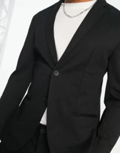 Suits & Tailoring*Jack & Jones Premium Slim Jersey Suit Jacket & Trouser In Black