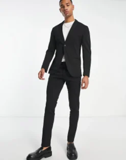 Suits & Tailoring*Jack & Jones Premium Slim Jersey Suit Jacket & Trouser In Black