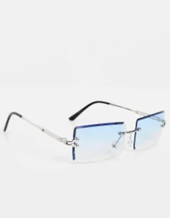 Sunglasses*Jack & Jones Rectangle Sunglasses In Blue Blue Iolite