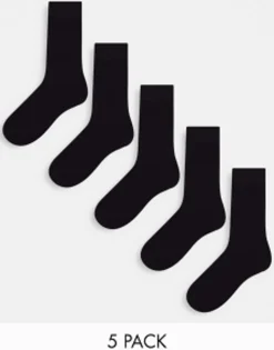 Socks*Jack & Jones Socks 5 Pack In Black