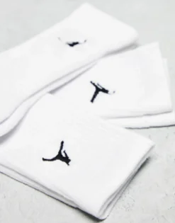 Socks*Jordan 3 Pack Flight Crew Socks In White