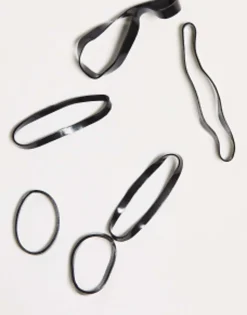 Hair Accessories*Kitsch Black No Snag Elastic 100 Pack No Colour