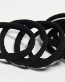 Hair Accessories*Kitsch Nylon Elastics 20Pc Set Black