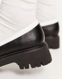 Loafers*Koi Footwear Koi Birch Monochrome Chunky Loafers Black & White