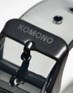 Watches*Komono Mono Clear Watch In Specter Black