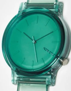 Watches*Komono Mono Clear Watch In Aqua Green