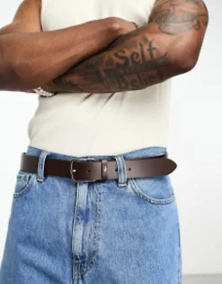 Belts*Lacoste Logo Belt In Brown