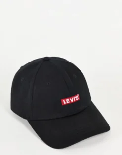 Caps & Hats*Levi's Cap In With Box Tab Logo Black