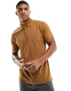 Polo Shirts*Levi's Polo Shirt In With Logo Tan