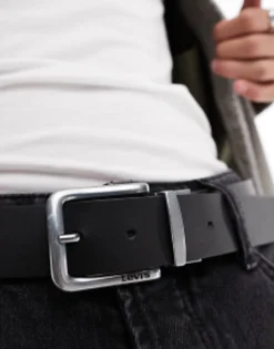 Belts*Levi's Reversible Leather Belt In Black/Tan Regular Black