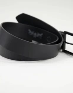 Gifts*Levi's Seine Metal Leather Belt In Matter Black