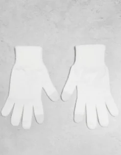 Gloves*Levi's Touch Screen Gloves In Cream