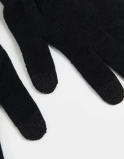 Gloves*Levi's Touch Screen Gloves In With Red Tab Black