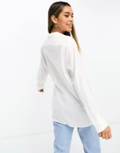 Shirts*Mango Oversized Shirt In White