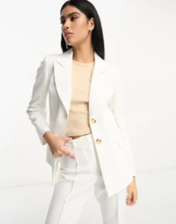 Suits & Tailoring*Miss Selfridge Co-Ord In Ivory