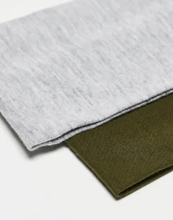 Hair Accessories*Monki 2 Pack Headbands In Grey Melange And Khaki Green Multi