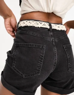 Belts*Monki Classic Cotton Macrame Rope Belt In Off White