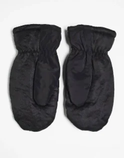 Gloves*My Accessories London Nylon Mittens In Black