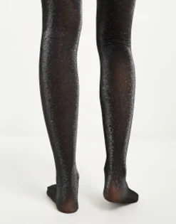 Socks & Tights*My Accessories London Shimmer Tights In Black