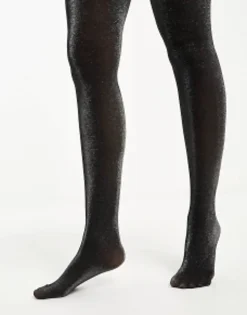 Socks & Tights*My Accessories London Shimmer Tights In Black