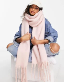 Scarves*My Accessories London Super Soft Blanket Scarf In Light Pink