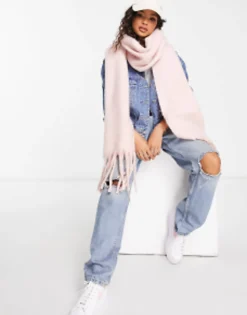 Scarves*My Accessories London Super Soft Blanket Scarf In Light Pink