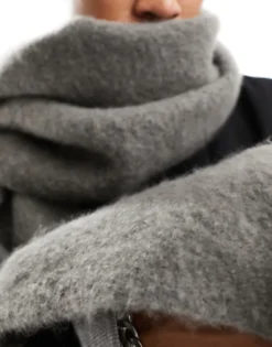 Scarves*My Accessories Man Blanket Scarf In Grey