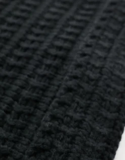 Beanies*My Accessories Man London Knitted Square Beanie In Black