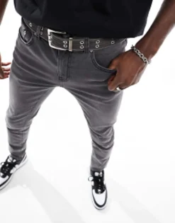 Belts*My Accessories Man Webbing Double Eyelet Grunge Belt In Black