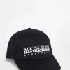 Caps & Hats*Napapijri Box Logo Cotton Cap In Black