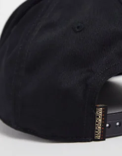 Caps & Hats*Napapijri Box Logo Cotton Cap In Black