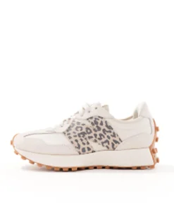 Sportswear*New Balance 327 Animal Trainers In And Leopard Off White