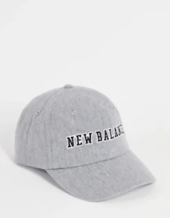 Caps*New Balance Collegiate Logo Baseball Cap In Slate Grey