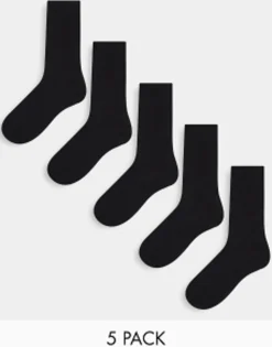 Gifts*New Look 5 Pack Socks In Black